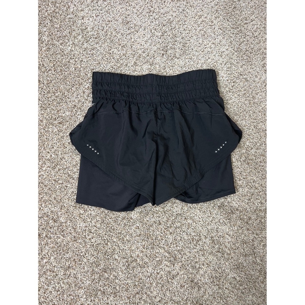 Puma DryCell Womens Black 2-in-1 Running Shorts Built-in Liner Size M